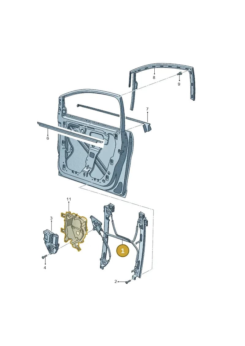 5P0837461 — SEAT Altea XL (2013-) diagram 418837600, position 1