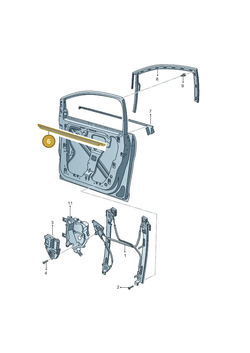 5P0837472D — SEAT Altea XL (2013-) diagram 418837600, position 6