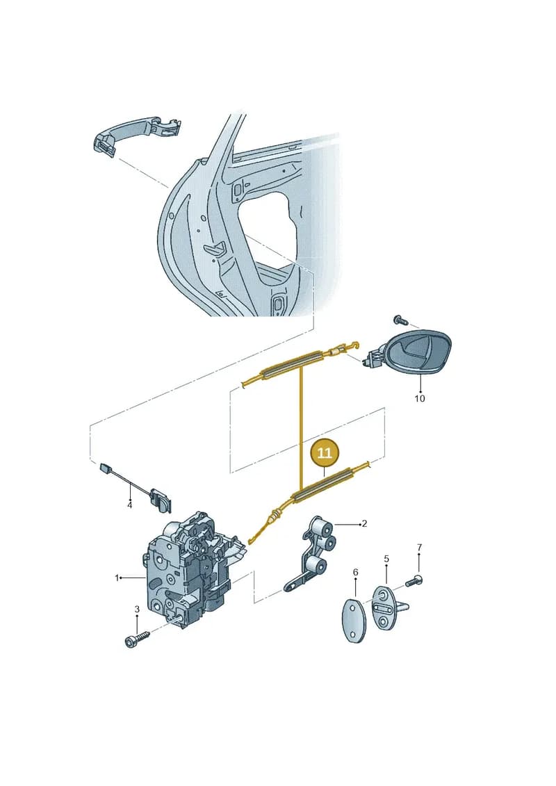 5P0839085B — SEAT Altea XL (2013-) diagram 418839100, position 11