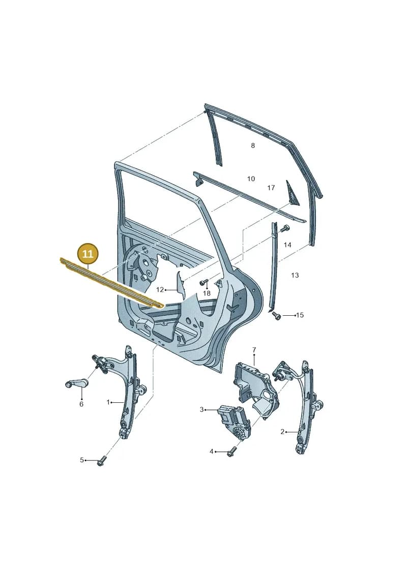 5P0839471C — SEAT Altea XL (2013-) diagram 418839600, position 11
