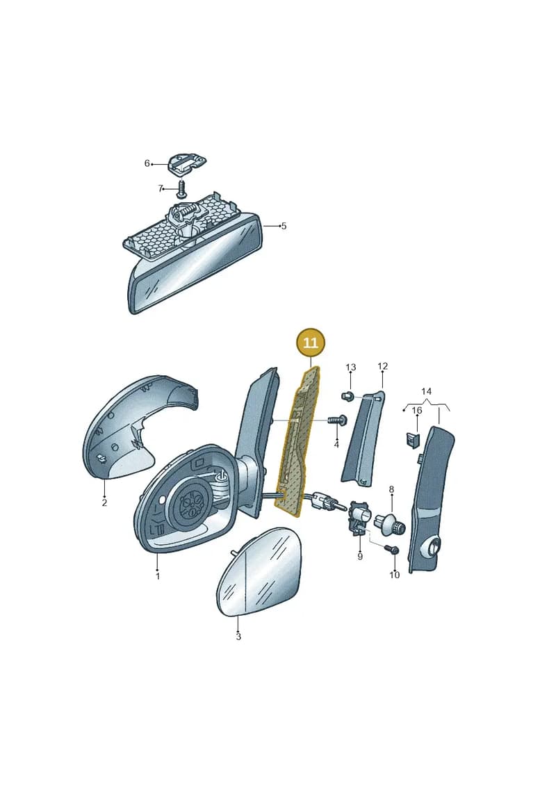 5P0857933A — SEAT Altea XL (2013-) diagram 418857400, position 11