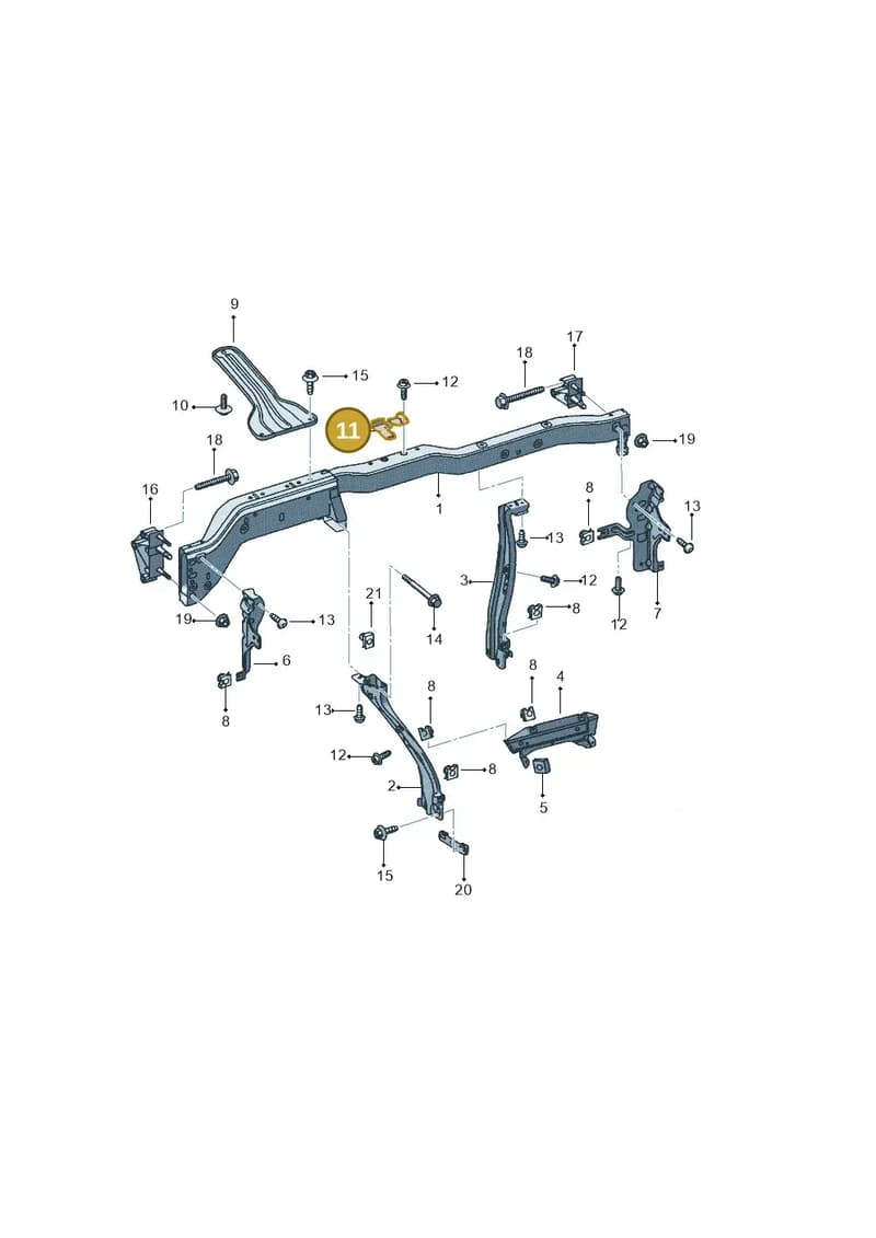 5P0858037A — SEAT Altea XL (2013-) diagram 418857000, position 11