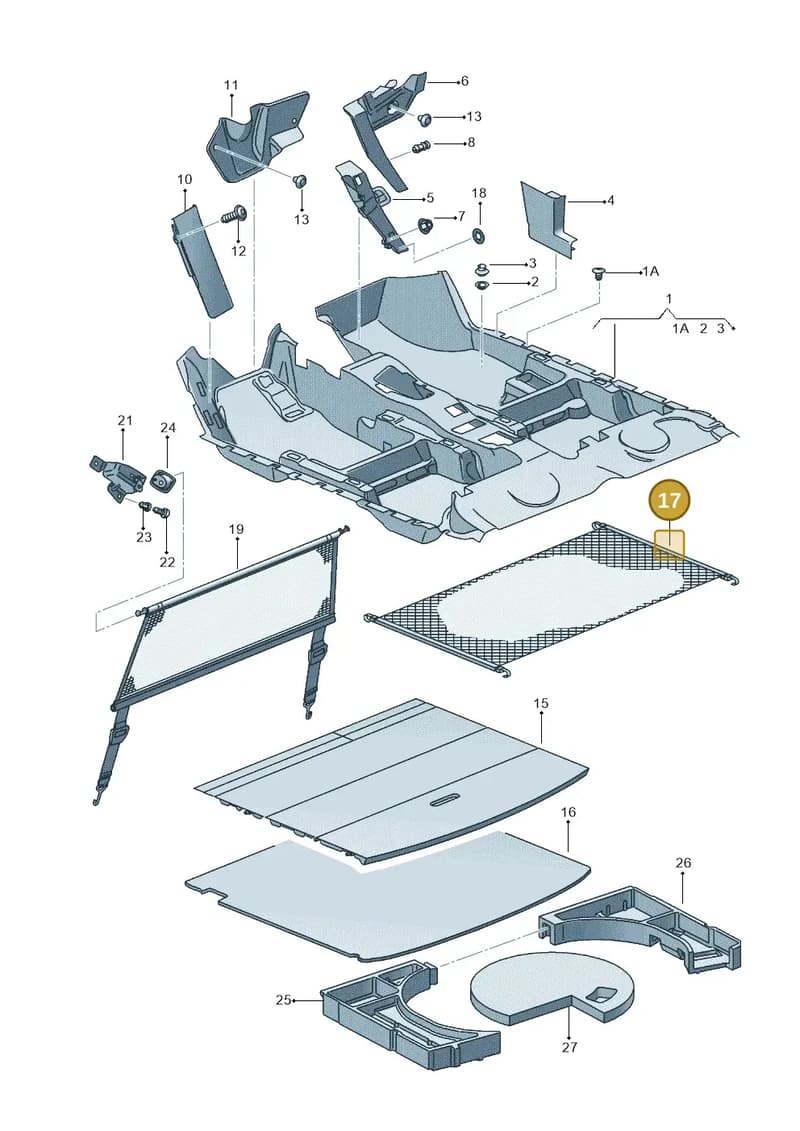 5P0861873 — SEAT Altea XL (2013-) diagram 498863000, position 17