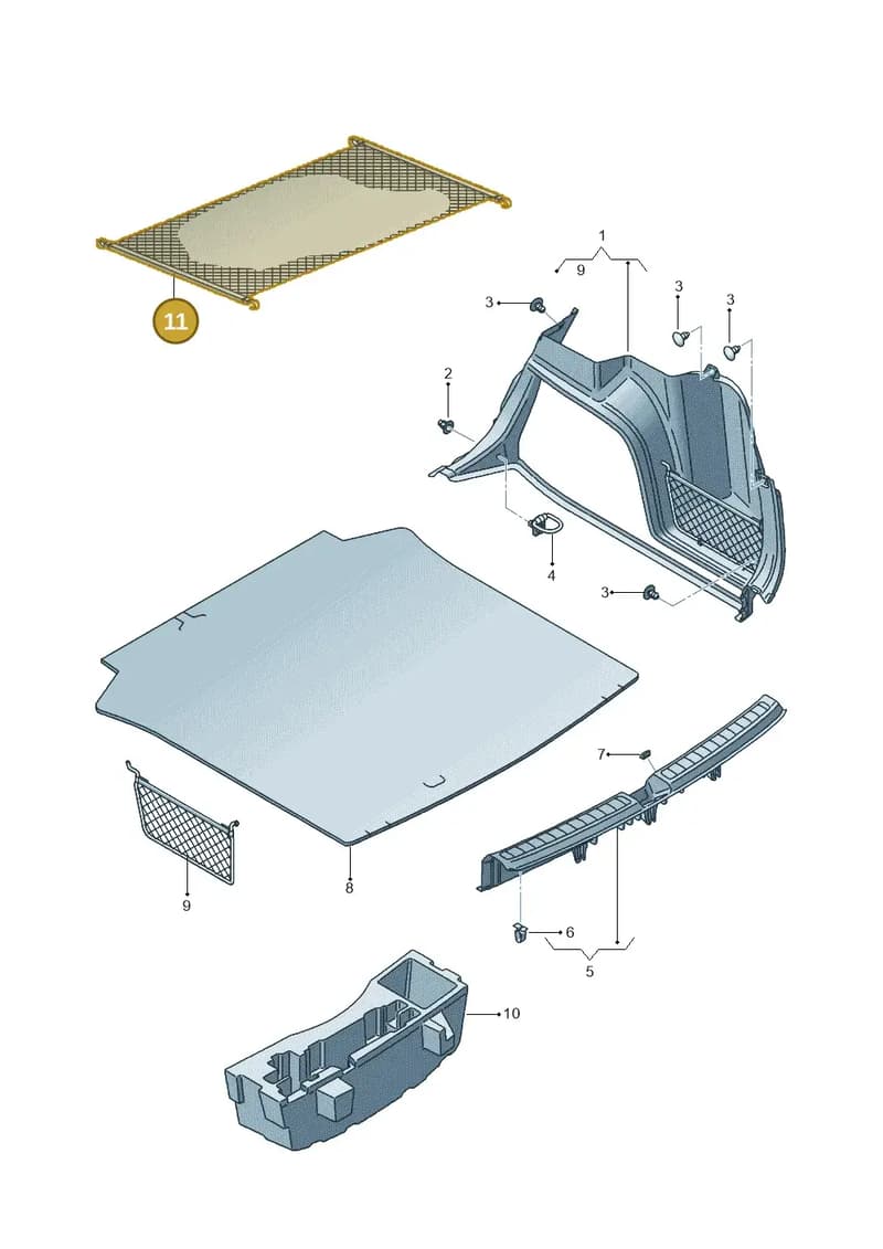 5P0861873 — SEAT Ibiza (2015-) diagram 639867900, position 11