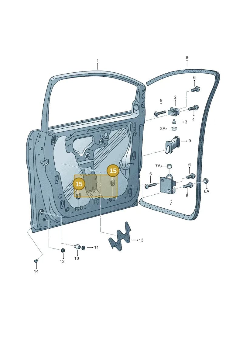 5P0867299B — SEAT Altea XL (2013-) diagram 498831000, position 15