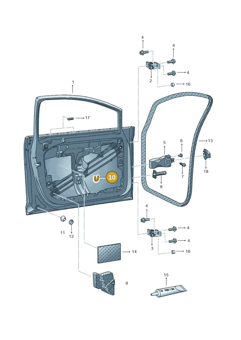 5P0867299B — SEAT Ibiza (2015-) diagram 639831000, position 10