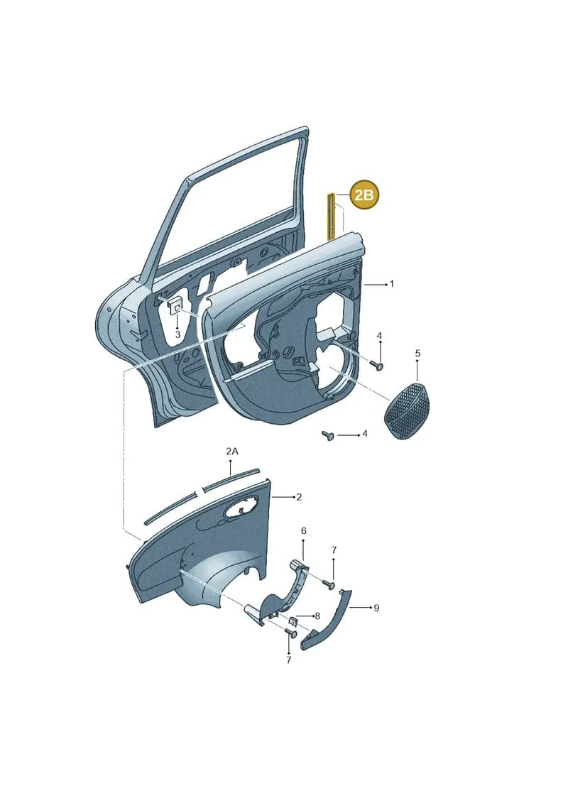 5P0868543 — SEAT TOLEDO                 05> (2004-) diagram 418867400, position 2B