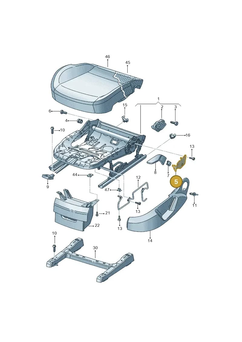 5P0881092C — SEAT Altea XL (2013-) diagram 418881000, position 5