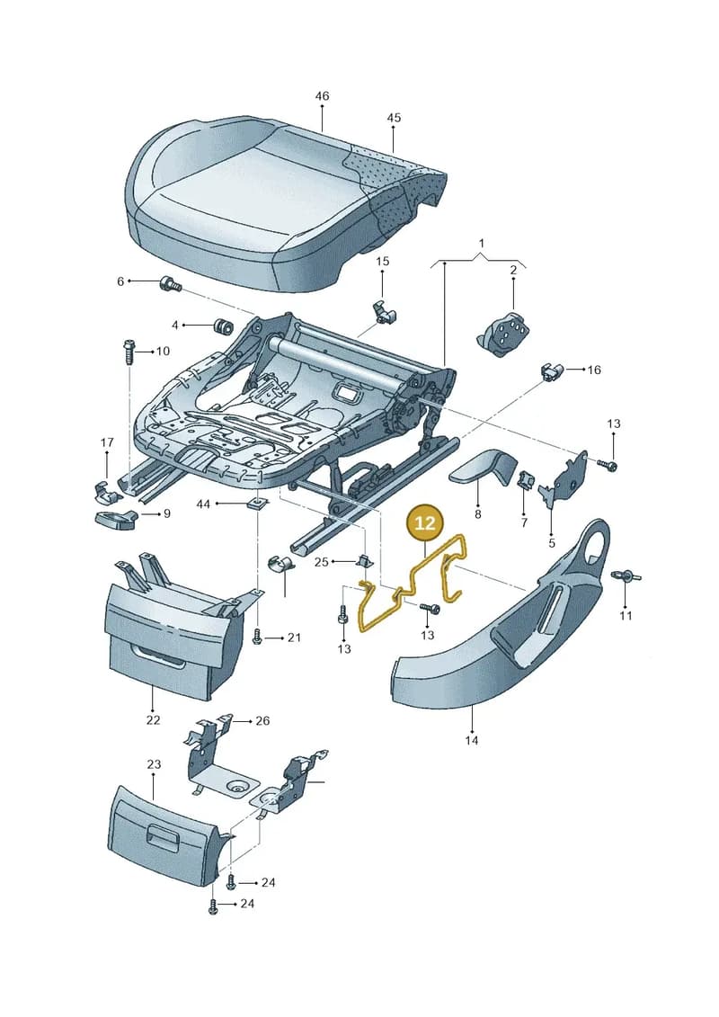 5P0881559C — SEAT Leon Stylance (2010-2012) diagram 456881000, position 12