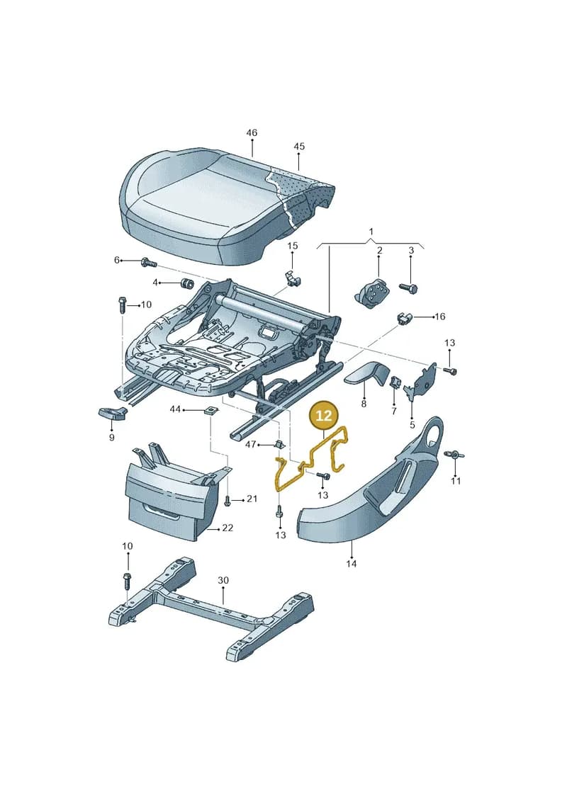 5P0881560C — SEAT Altea XL (2013-) diagram 418881000, position 12