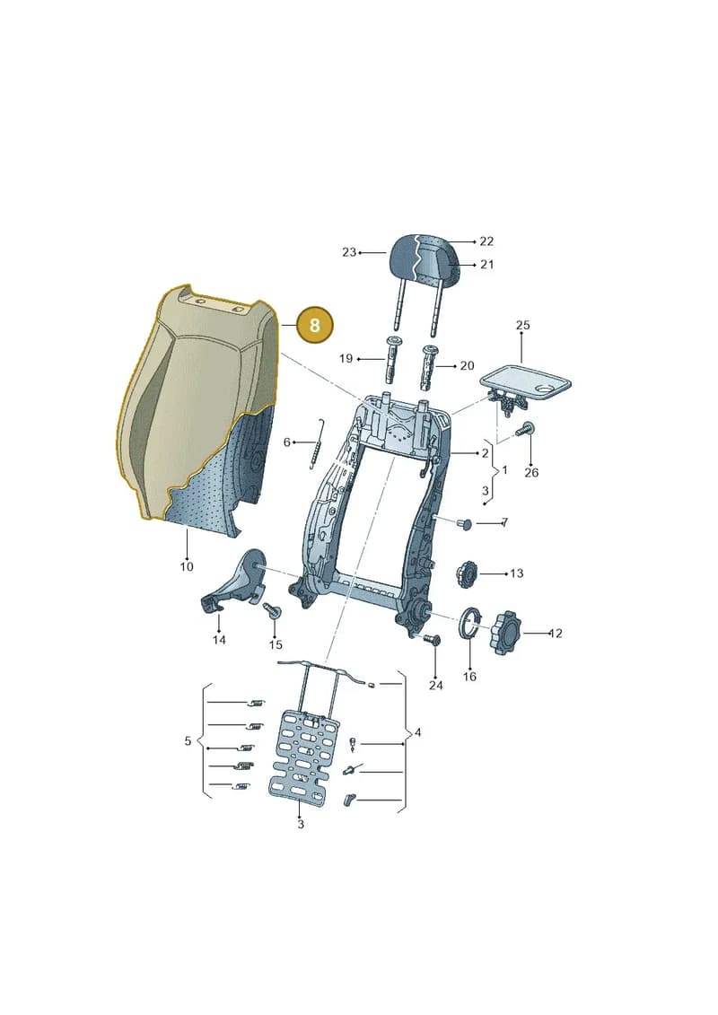 5P0881805DCIOC — SEAT Altea XL Reference (2010-2013) diagram 418881500, position 8