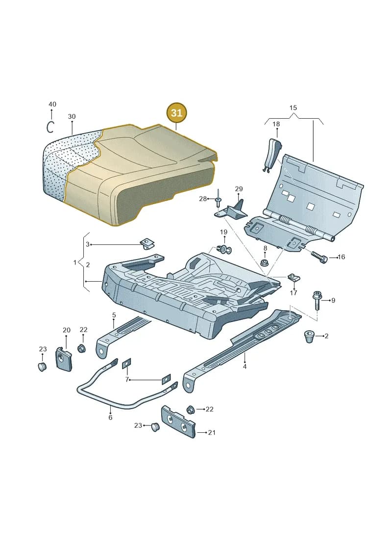 5P0885406BDOJJ — SEAT Altea XL Reference (2010-2013) diagram 459885200, position 31