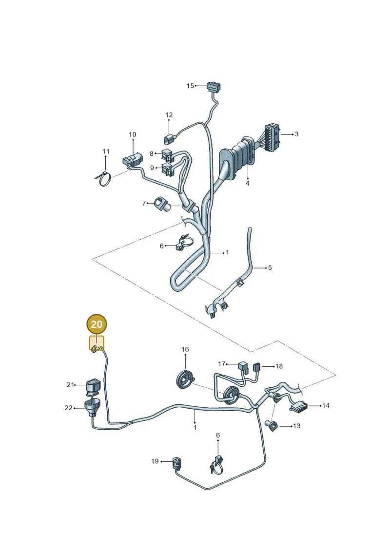 5P0919238 — SEAT Altea XL (2013-) diagram 418972320, position 20