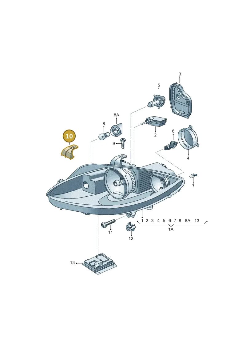 5P0941057 — SEAT Altea XL (2013-) diagram 418941000, position 10