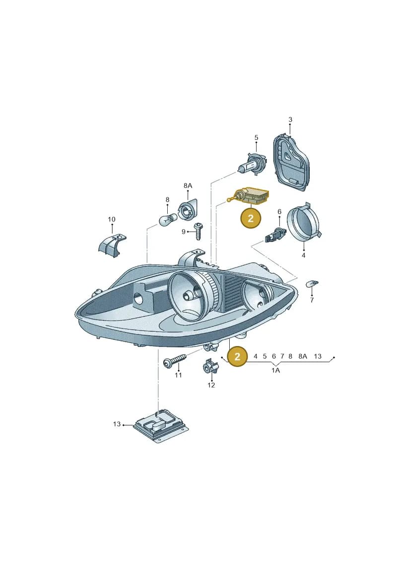 5P0941295 — SEAT Altea XL Reference (2013-2013) diagram 418941000, position 2