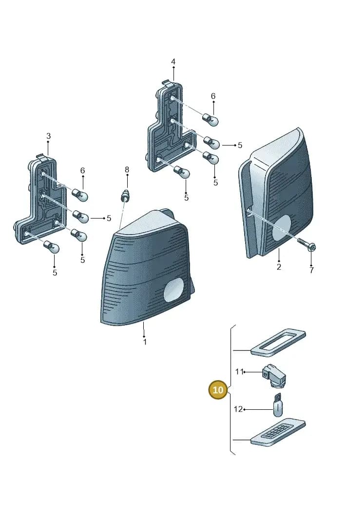 5P0943021 — SEAT AROSA (1997-2003) diagram 232945000, position 10