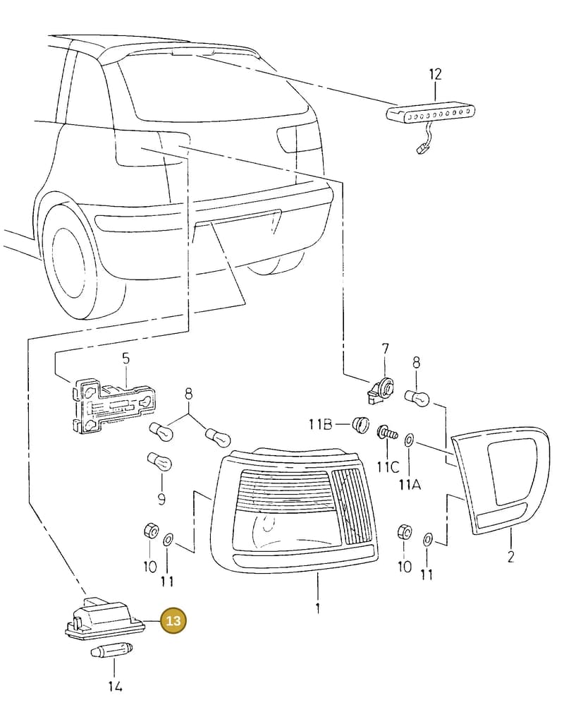 5P0943021 — SEAT IBIZA (1999-2002) diagram 238945000, position 13