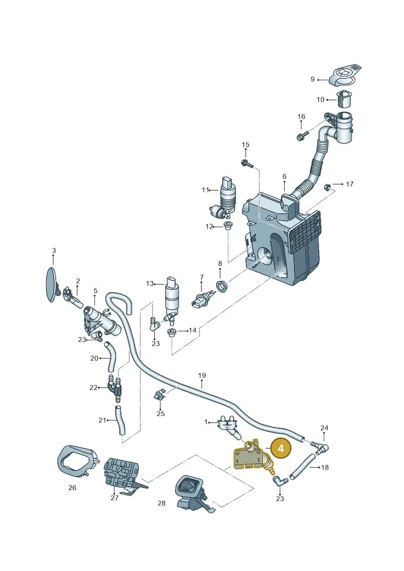 5P0955099A — SEAT Altea XL (2013-) diagram 418955300, position 4