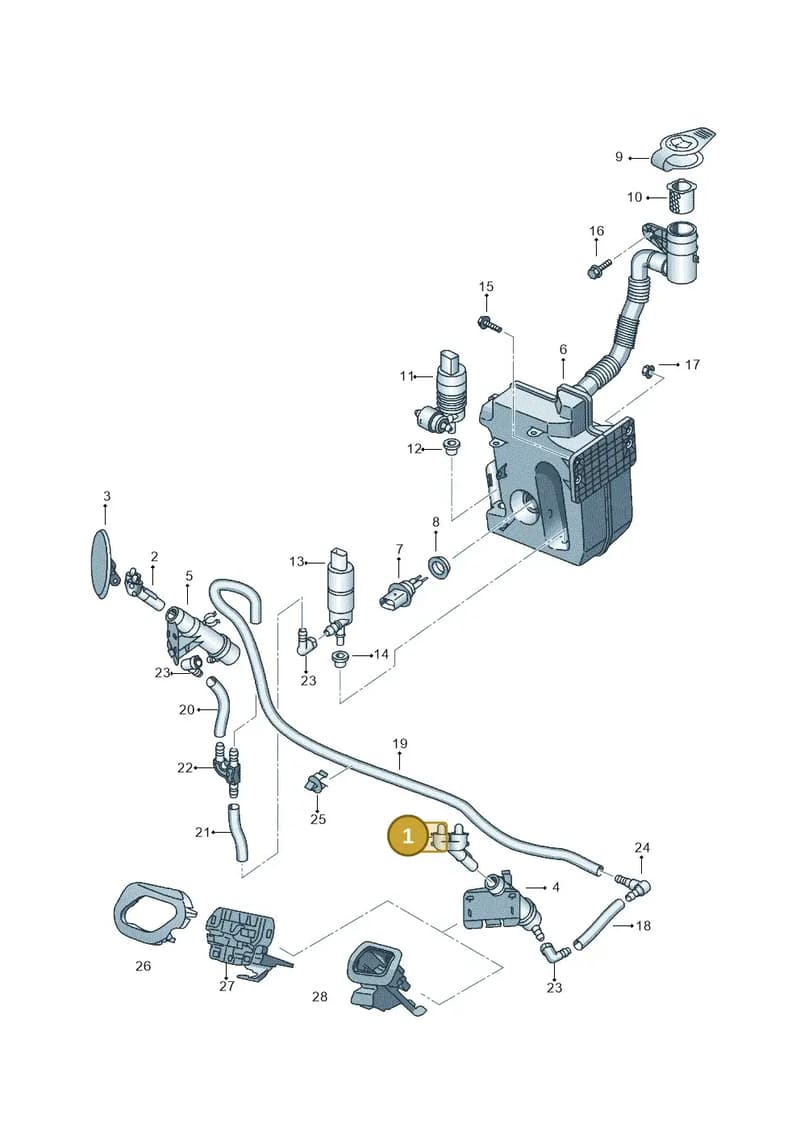 5P0955103 — SEAT Altea XL (2013-) diagram 418955300, position 1