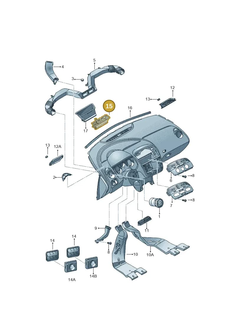 5P1819363A — SEAT Altea XL (2013-) diagram 418819300, position 15