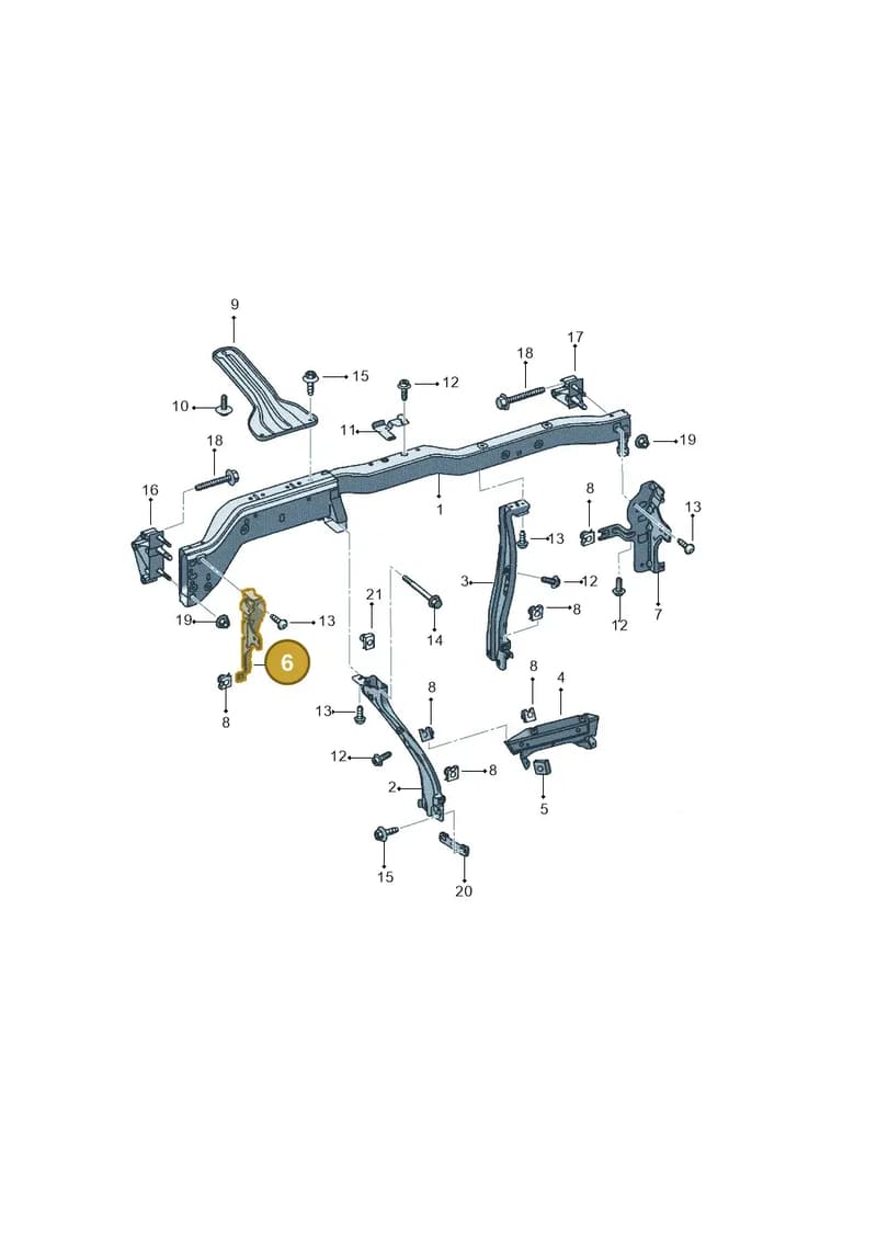 5P1858513A — SEAT Altea XL (2013-) diagram 418857000, position 6