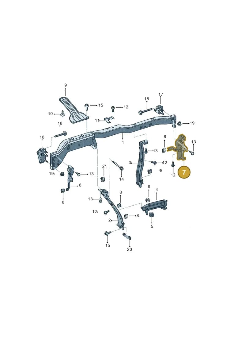 5P1858514A — SEAT Altea XL (2013-) diagram 418857000, position 7