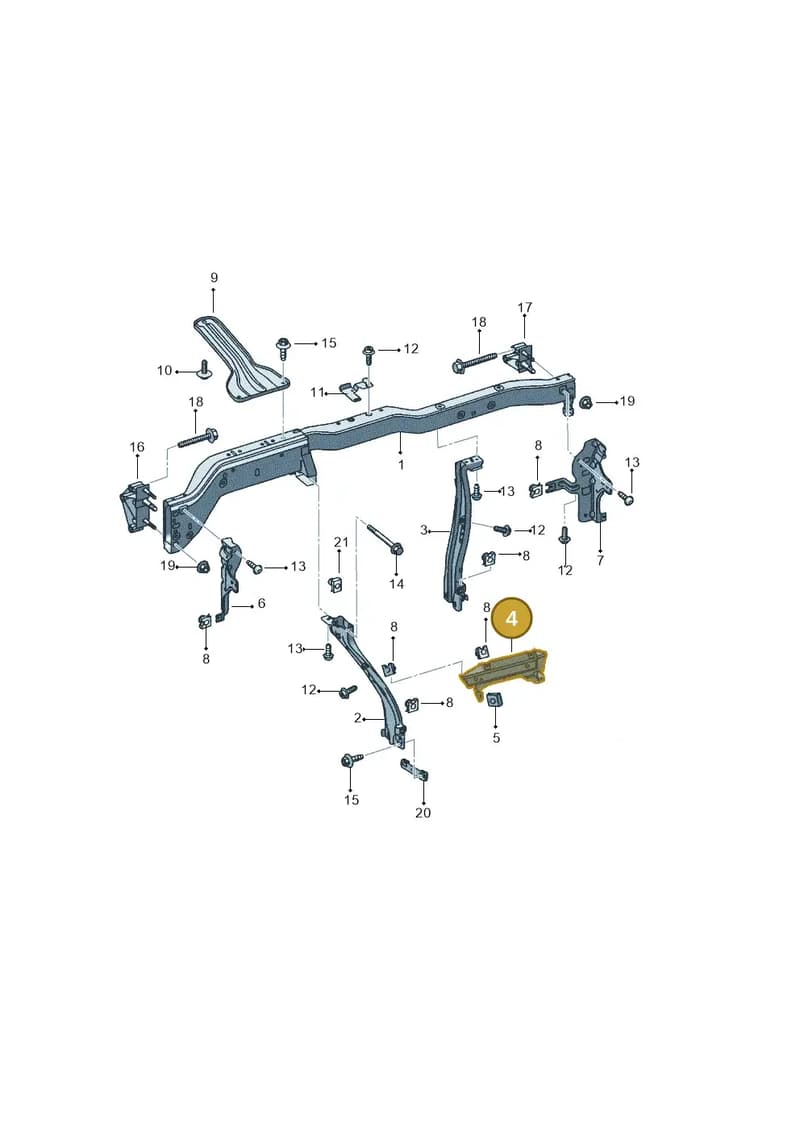 5P1858965B — SEAT Altea XL (2013-) diagram 418857000, position 4