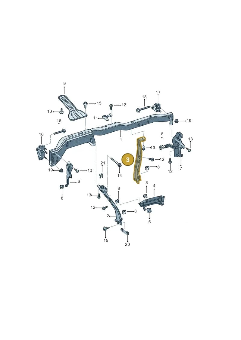 5P2858854C — SEAT Altea XL (2013-) diagram 418857000, position 3