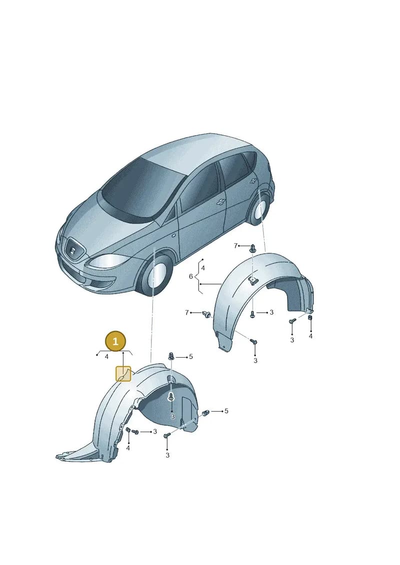 5P8809957A — SEAT Altea XL Reference (2010-2013) diagram 418821500, position 1