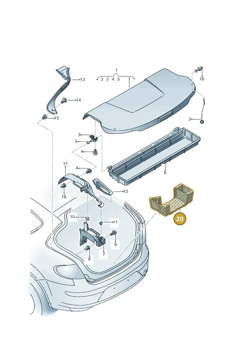 5P8867710B — SEAT TOLEDO                 05> (2004-) diagram 451867850, position 20