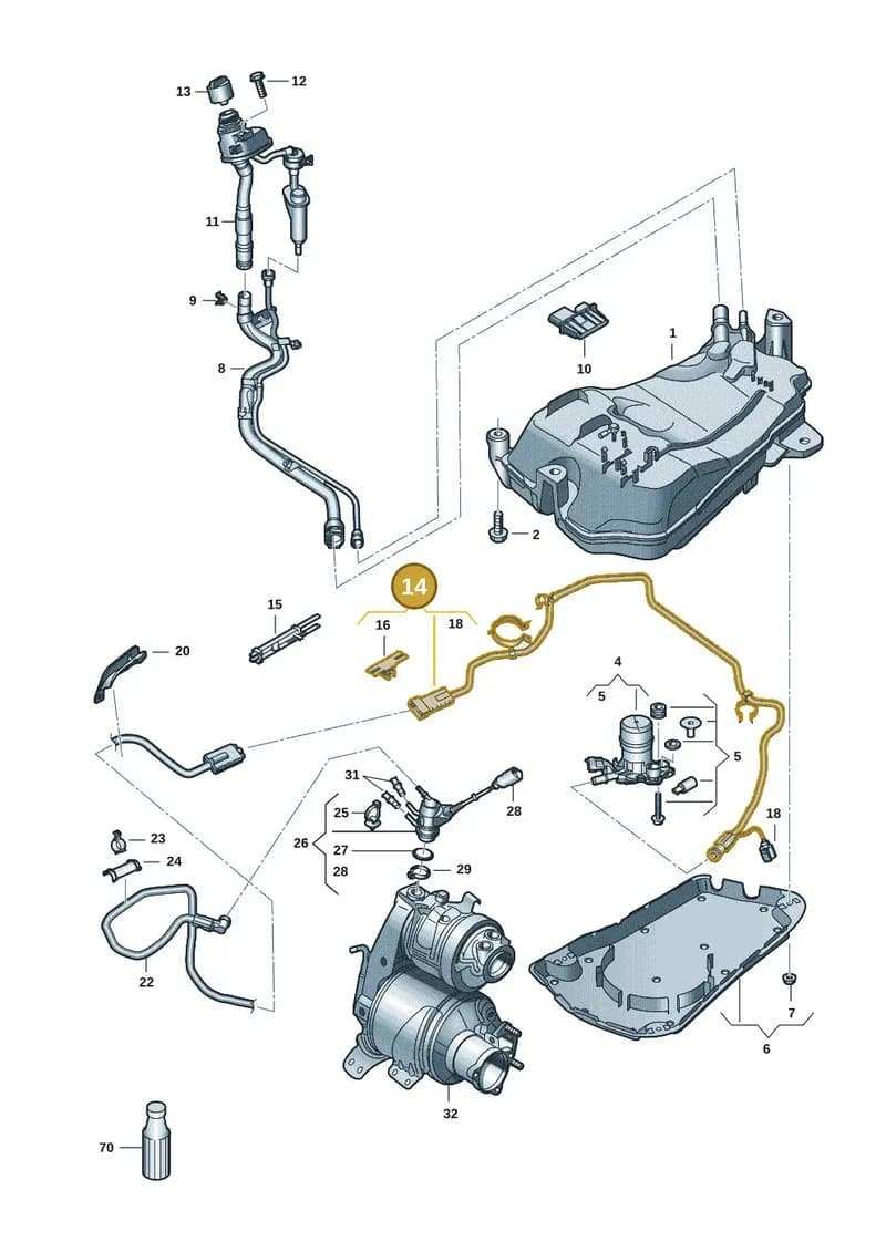 5Q0131983P — SEAT Leon ST Stylance (2016-2020) diagram 780253104, position 14