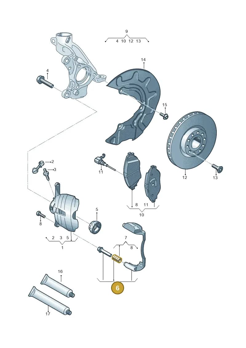 5Q0615126D — SEAT Ateca Style (2016-) diagram 827615000, position 6