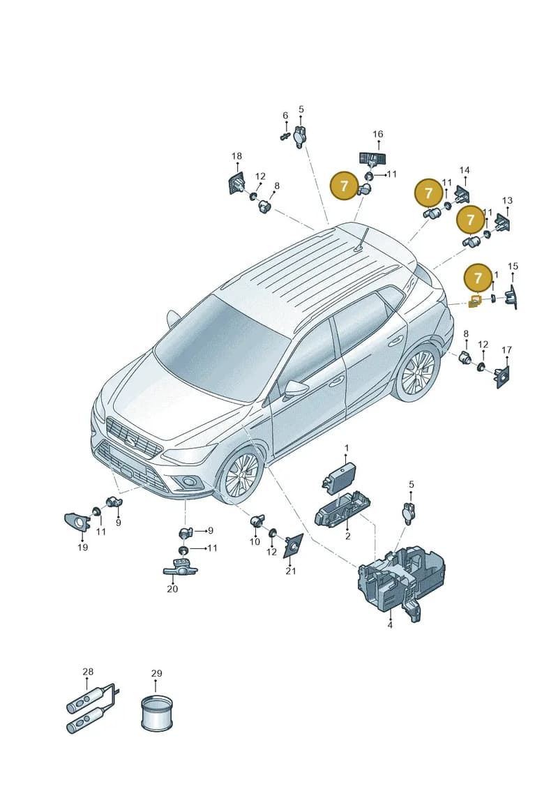 5Q0919275B9B9 — SEAT Arona FR (2017-) diagram 471919000, position 7