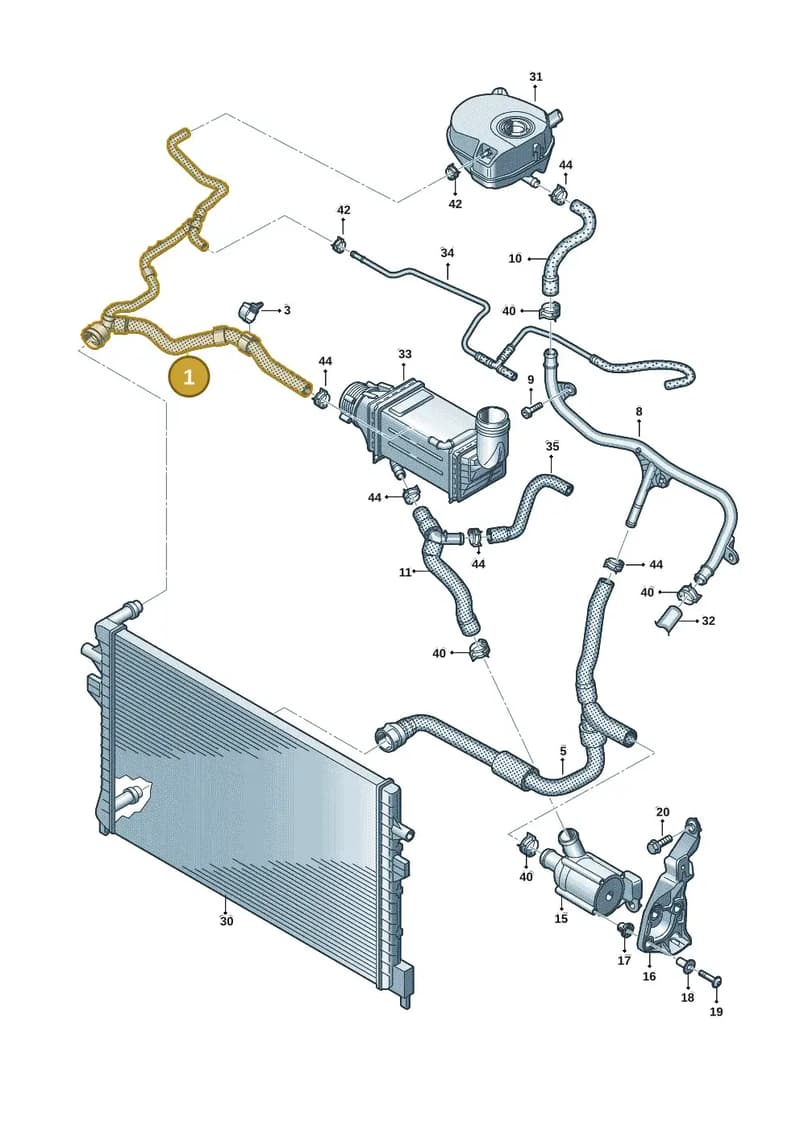 5WA121049AH — Skoda Octavia (2019-2022) diagram 803121162, position 1