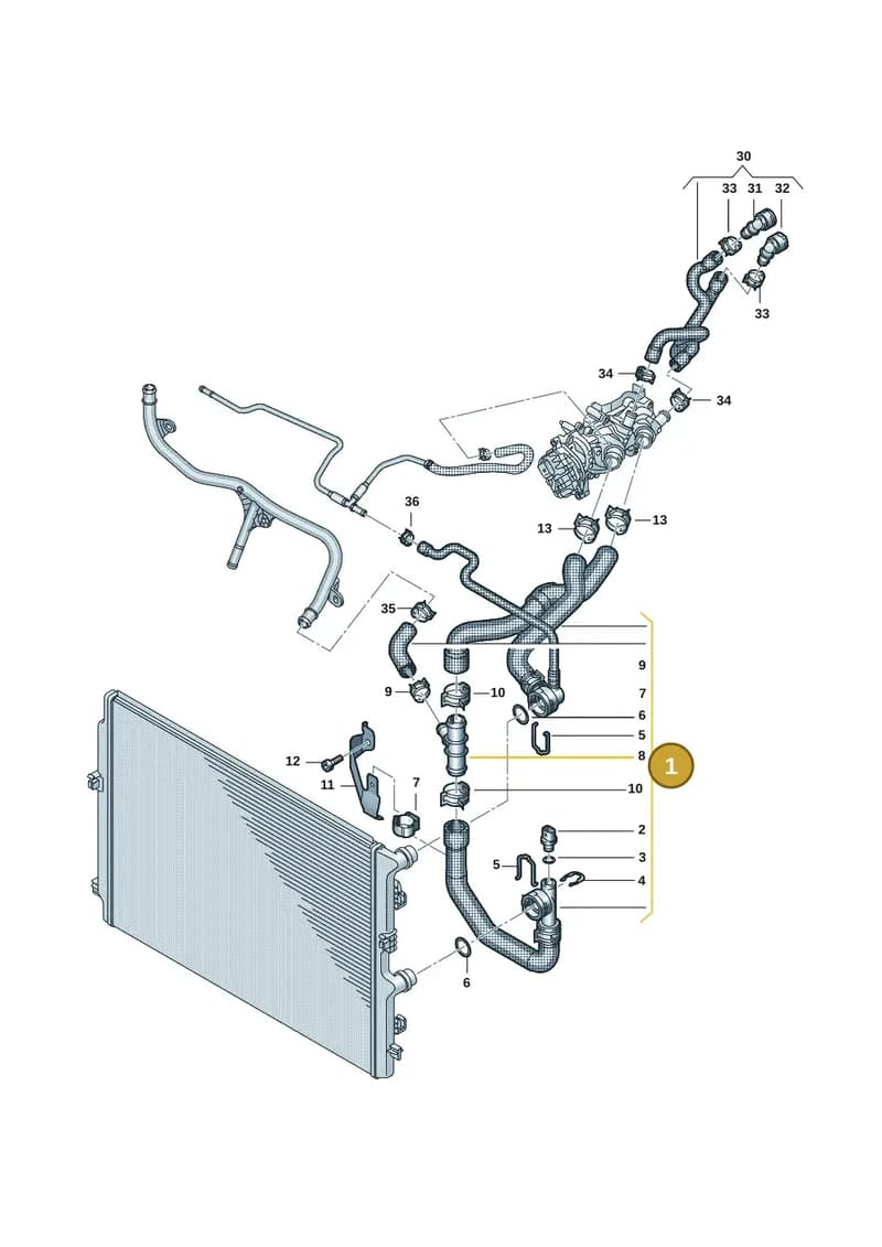 5WA121049AH — Skoda Superb Combi (2023-2024) diagram 2f0121320, position 1