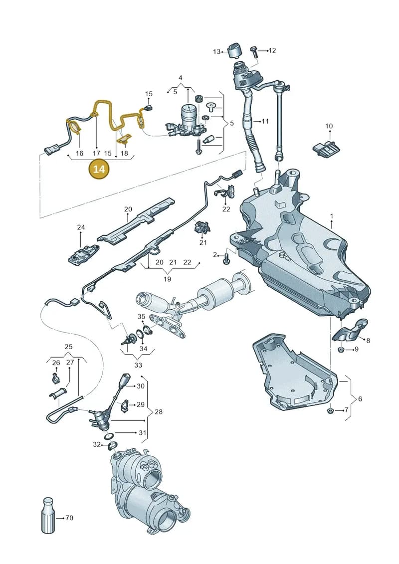 5WA131962D — SEAT Leon (2019-) diagram 5h0253102, position 14