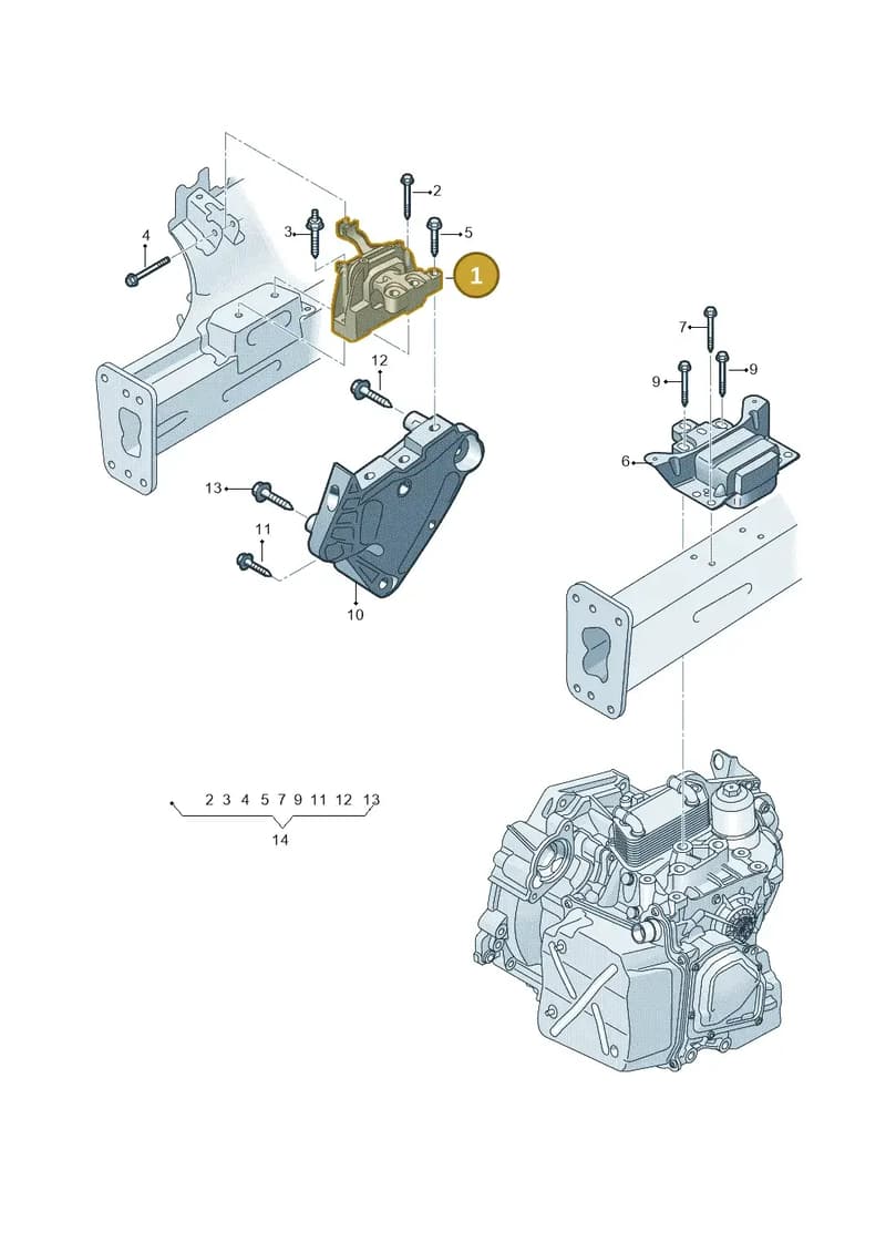 5WA199262AT — Audi Q3 (2018-2025) diagram 597199250, position 1