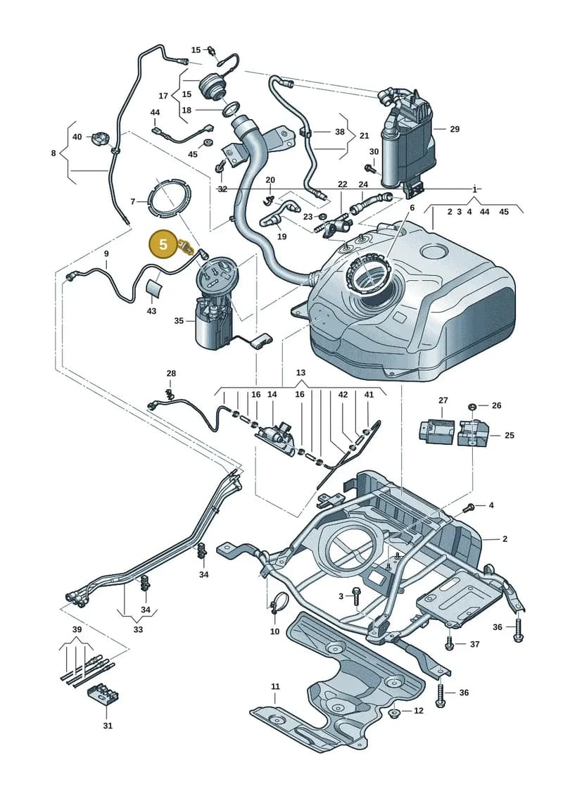 5WA201733 — SEAT CUPRA Formentor (2020-) diagram 5h0201050, position 5
