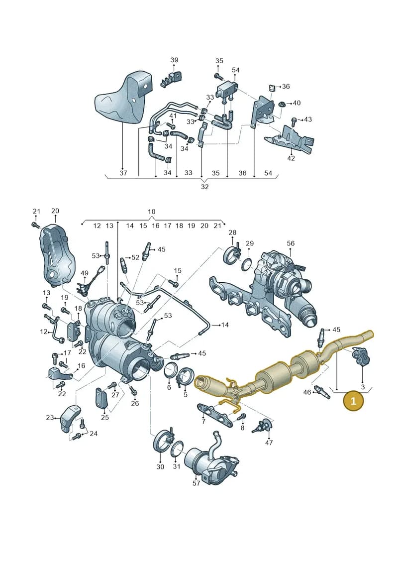 5WA254301D — Audi Q2 (2016-2025) diagram 803253075, position 1