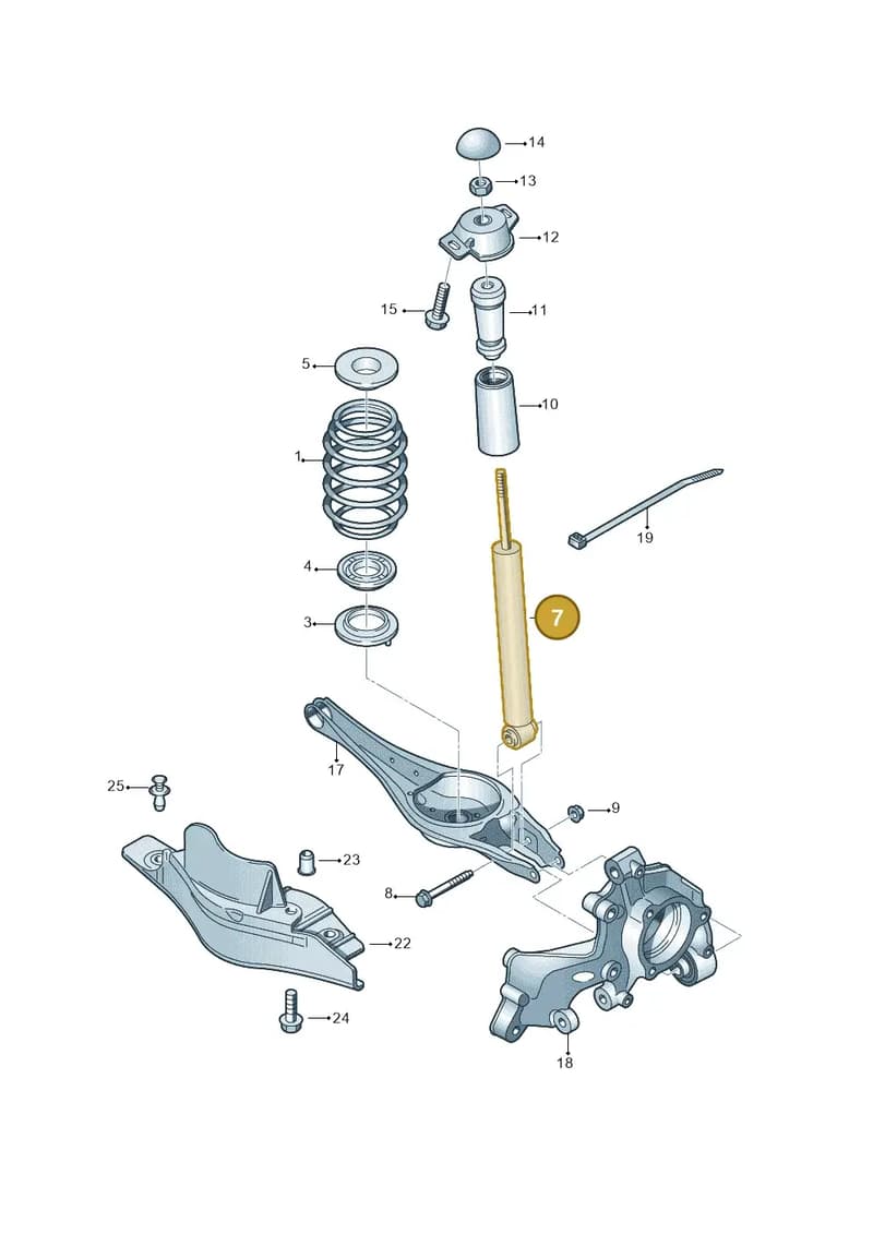 5WA513029AJ — SEAT Leon (2019-) diagram 746511050, position 7