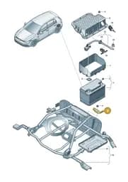 5WA803219 SEAT Clamping Strip for Battery