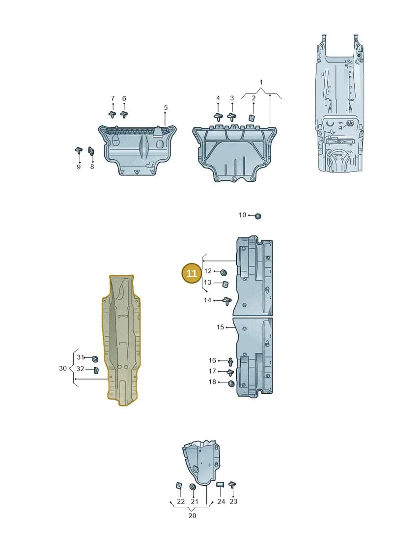 5WA825201B — Skoda Octavia (2019-2022) diagram 585825130, position 11