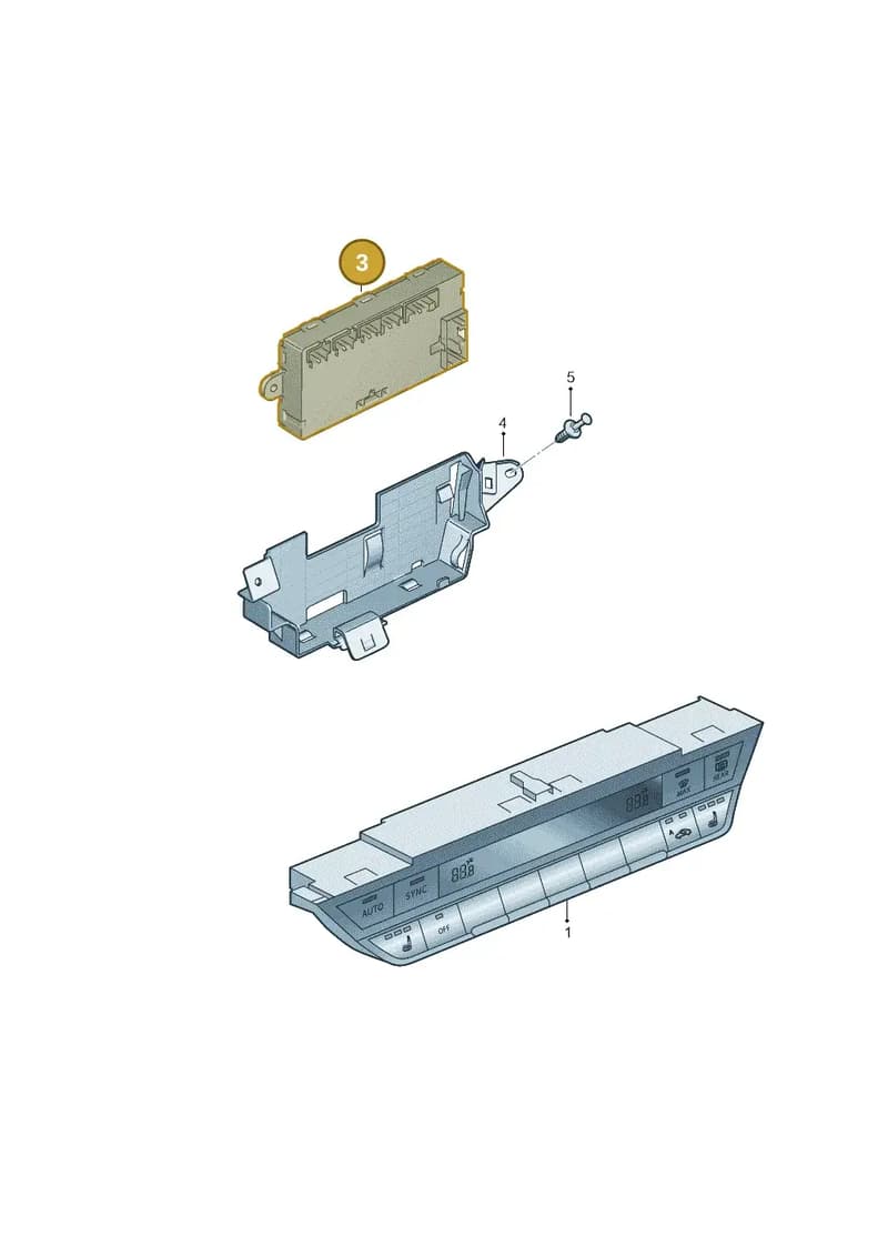 5WA907007M — Audi A3 Sportback (2019-2025) diagram 596819400, position 3