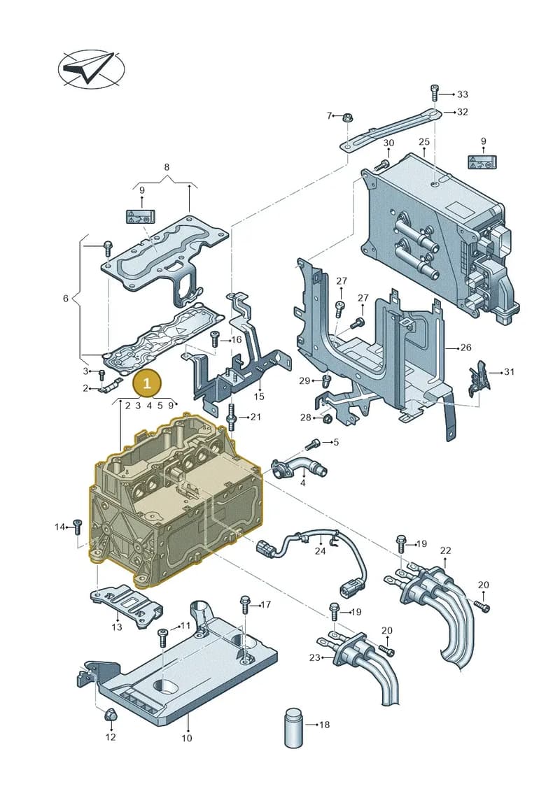 5WA907070C — Volkswagen Golf (2019-2025) diagram 793907800, position 1