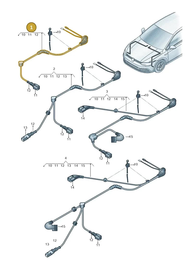 5WA927902B — Skoda Octavia (2019-2022) diagram 5h0927001, position 1
