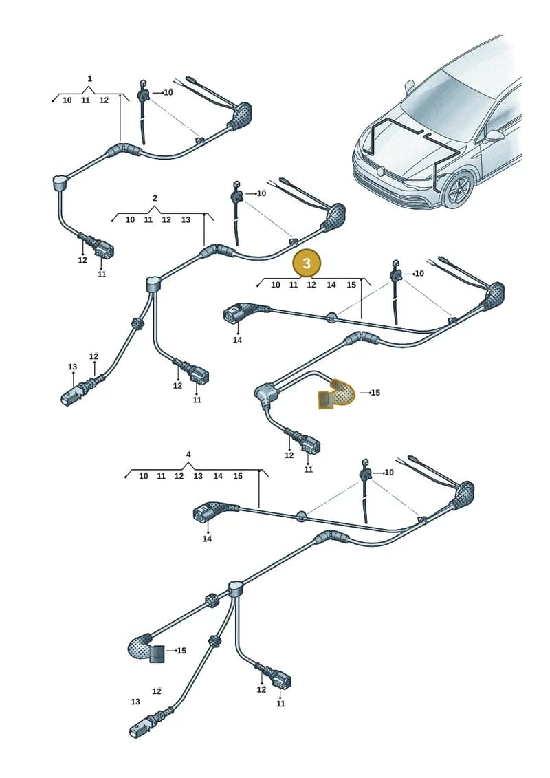 5WA927903D — SEAT Leon (2019-) diagram 5h0927001, position 3