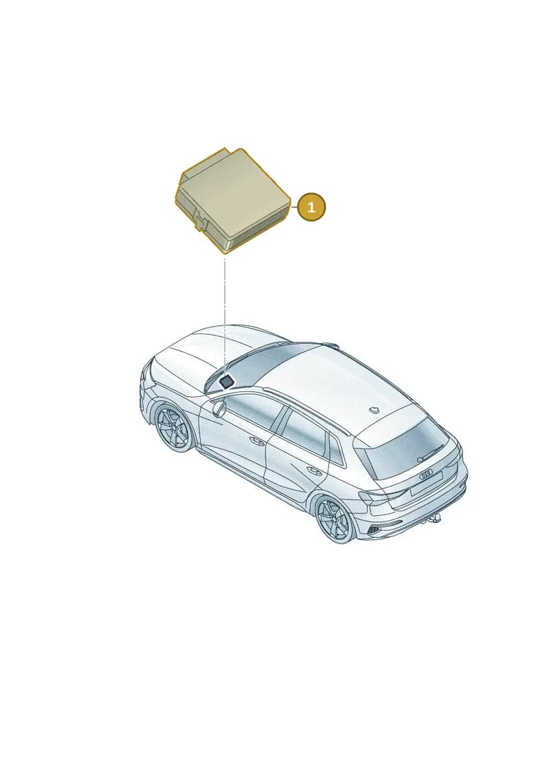 5WA937086BT — Audi A3 Sportback (2019-2025) diagram 596907000, position 1