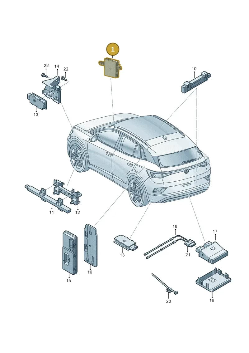 5WA959436AA — Volkswagen ID.4 (2020-2025) diagram 11a909000, position 1