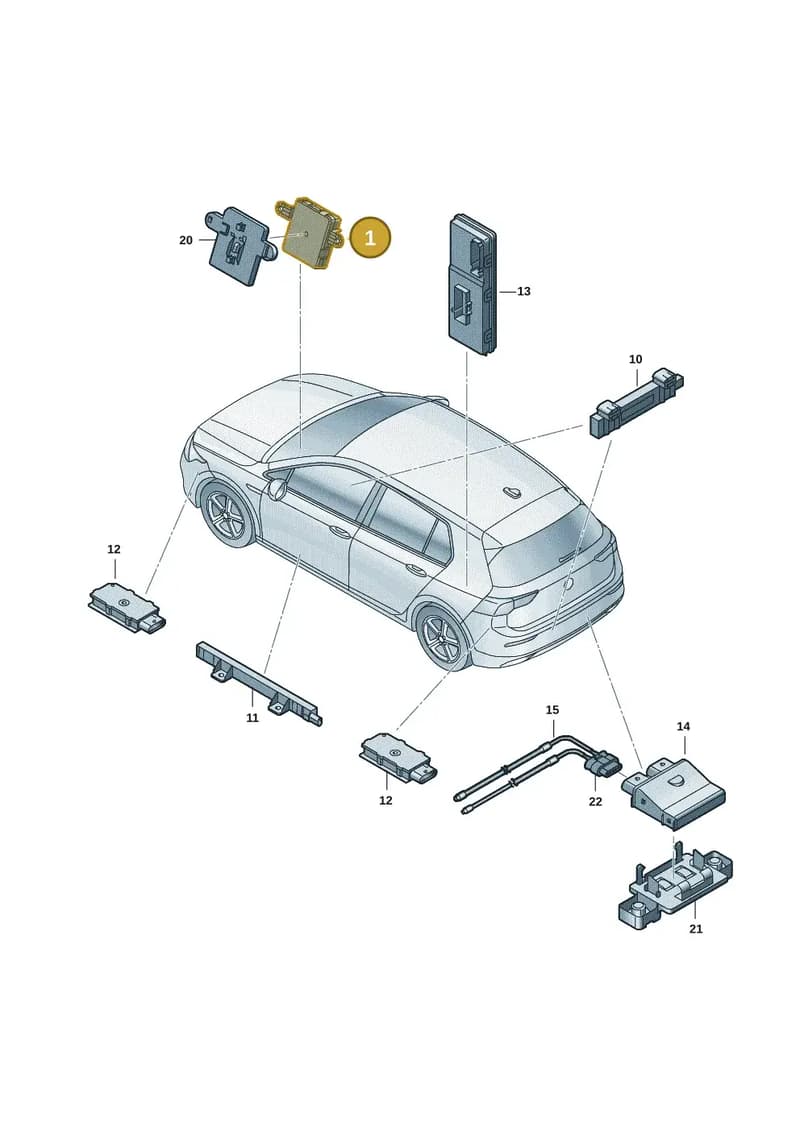 5WA959436C — SEAT CUPRA Formentor (2020-) diagram 5h0909000, position 1