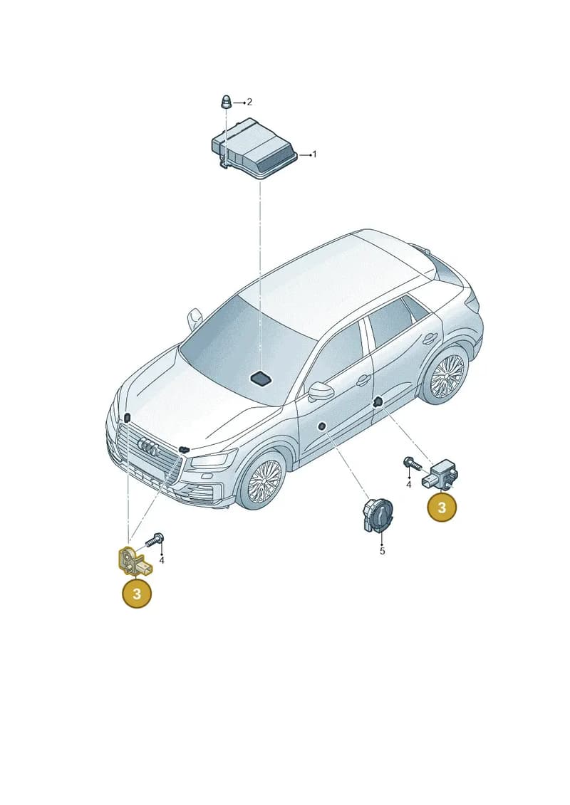 5WA959651 — Audi Q2 (2016-2025) diagram 803959300, position 3
